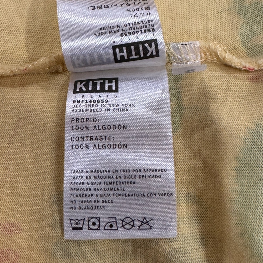 Kith Treats Circular Tee men’s medium yellow box logo Streetware Rare Find ! - Picture 6 of 6